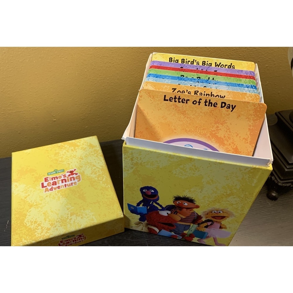 Sesame Street Elmo's Learning Adventure Flash Cards Educational 2011 Over 175+